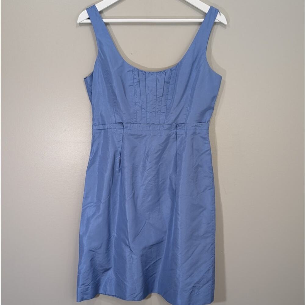 J. Crew Silk Dress Periwinkle Blue Wedding Special Occasion Classic - Size 6